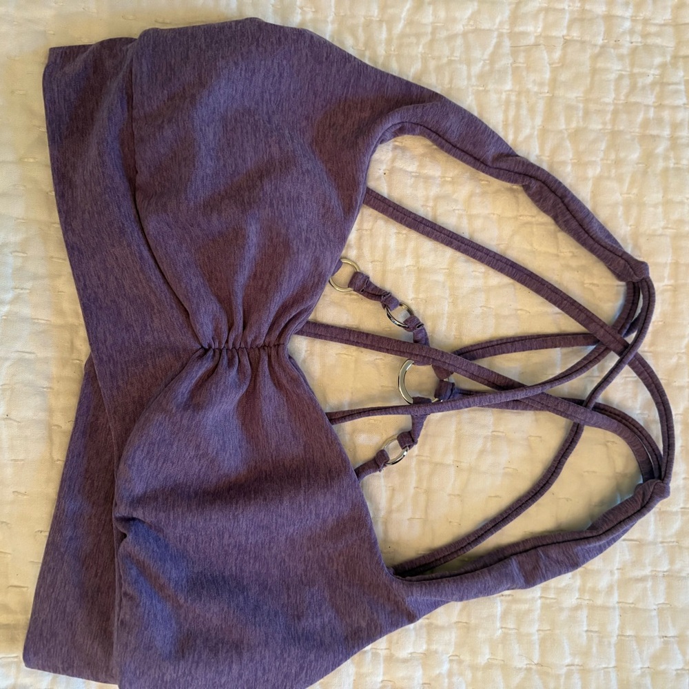 Bombshell Sportswear Purple Strappy Top